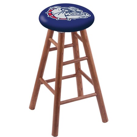 Oak Counter Stool,Medium Finish,Gonzaga Seat